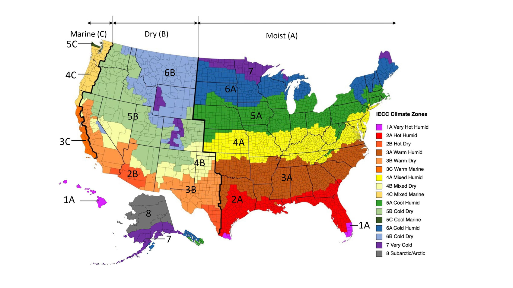 Wall Assembly Cheat Sheet by Climate Zone