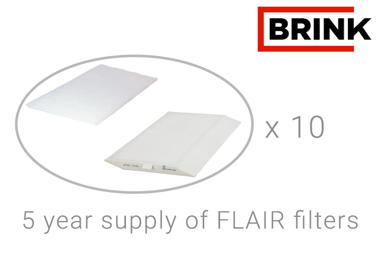 Filtres G4 De Rechange Pour Ventilation Brink Flair 300/400 - Lot De 2, Dimensions 245x510x5 Mm