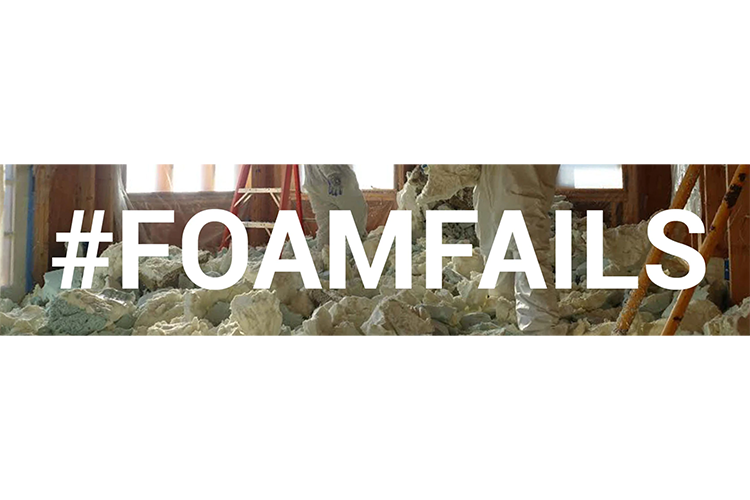 Reason Foam Fails #4 - Counterproductive Vapor Retarder