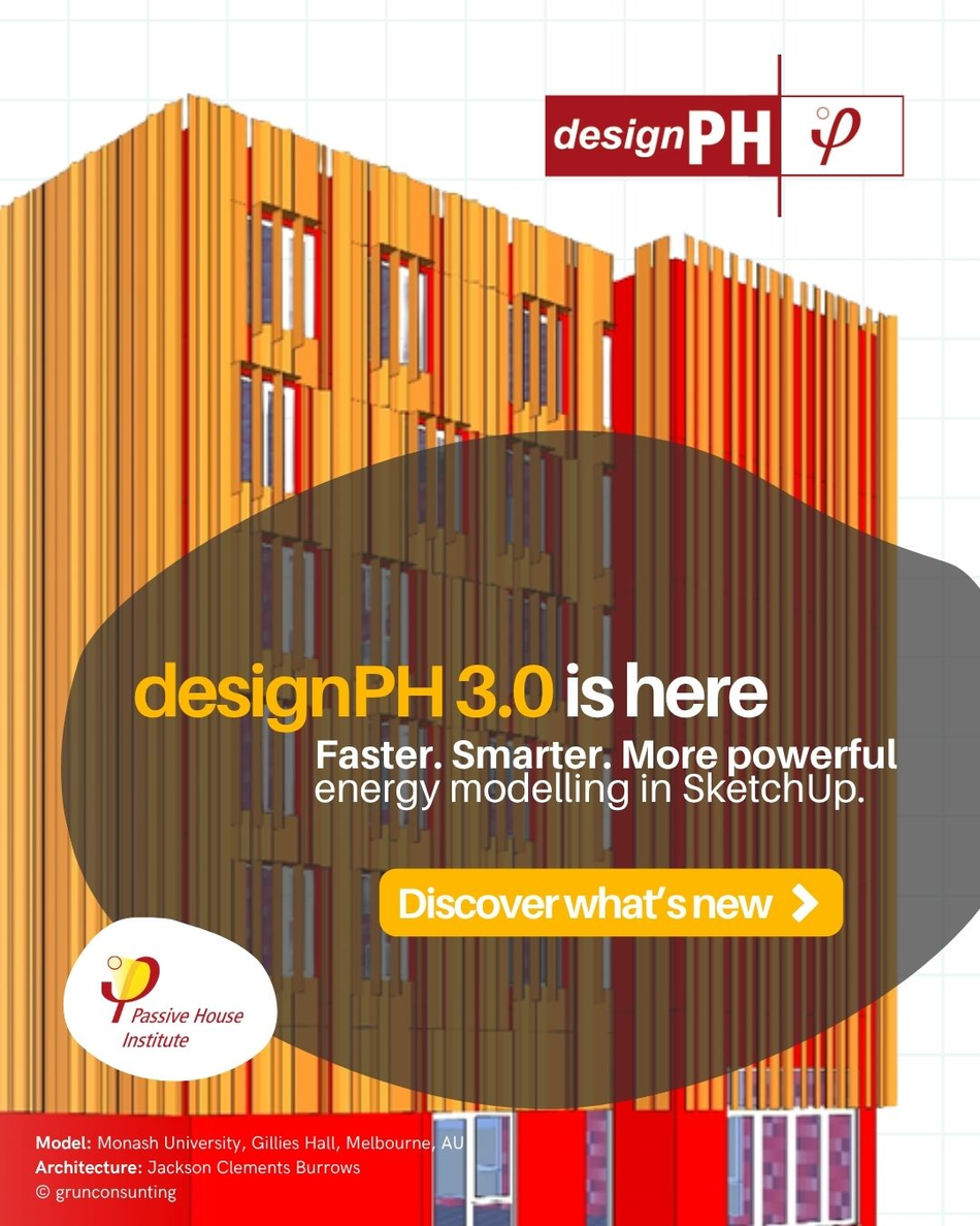 designPH 3.0: SketchUp Interface for PHPP